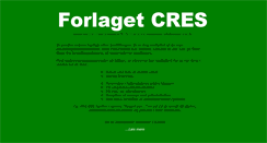 Desktop Screenshot of forlaget-cres.dk