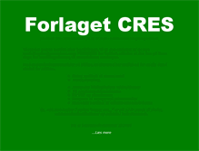 Tablet Screenshot of forlaget-cres.dk